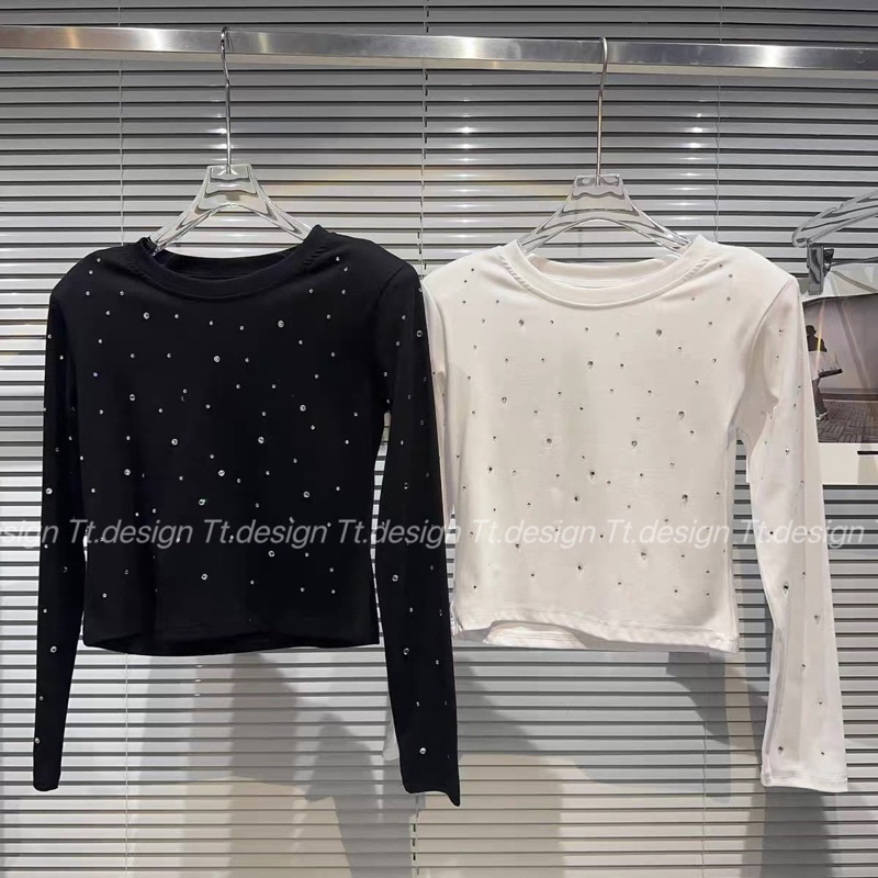 Áo thun đá dài tay dáng croptop chuẩn Kiều Trang