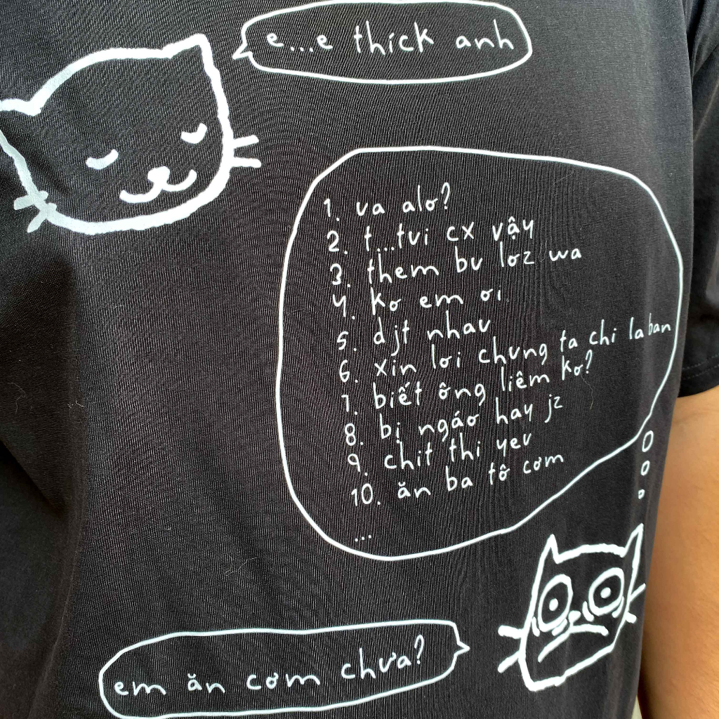 Áo thun oversize local brand Mèo cute vớ vẩn | Áo Vớ Vẩn | Cotton 230gsm