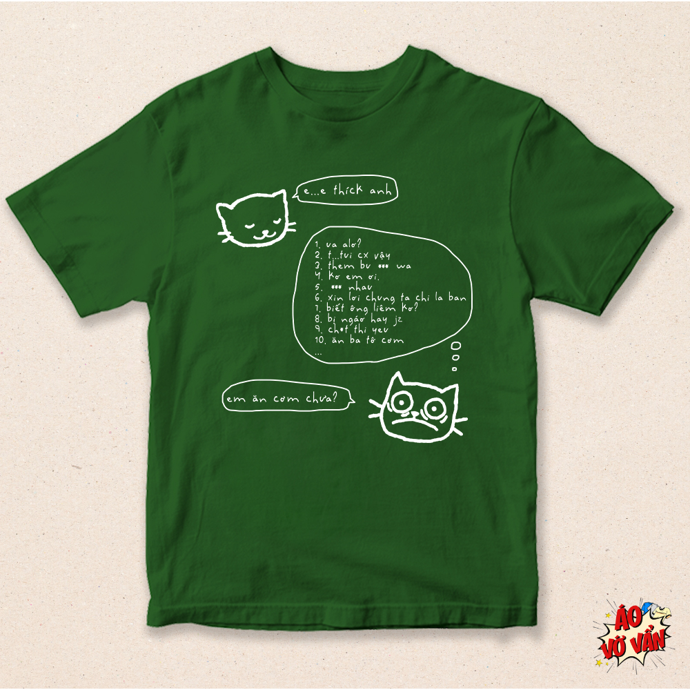 Áo thun oversize local brand Mèo cute vớ vẩn | Áo Vớ Vẩn | Cotton 230gsm