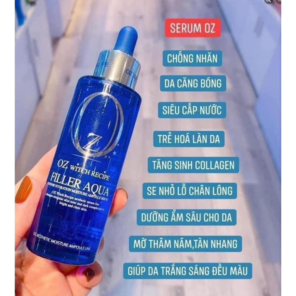 Serum OZ Filler aqua ,Siêu cấp nước - Siêu Căng Bóng - Trẻ hóa da