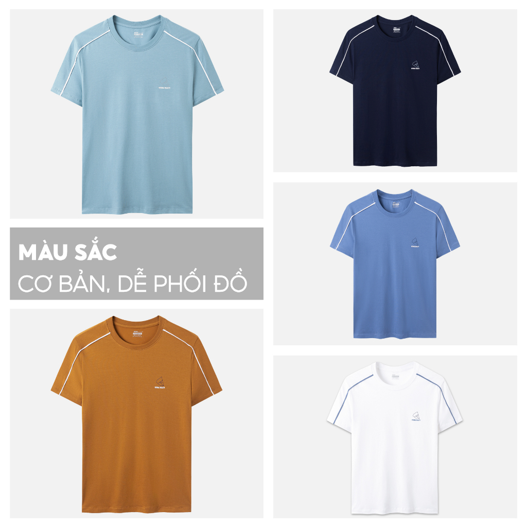Áo Thun Nam Ngắn Tay 5S FASHION, Chất Mát, Thoáng Khí, Thấm Hút, In Chữ Trẻ Trung, Năng Động