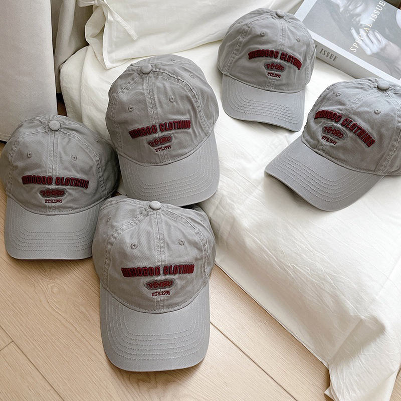 Mũ nón lưỡi trai vải kaki cotton thoáng mát thêu chữ THEHOBOO cá tính siêu HOT