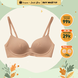 Áo ngực nữ basic Just Bra thiết kế không gọng, mút mỏng nhẹ AB389