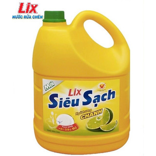 Nước rửa chén Lix siêu sạch,can 3,6kg