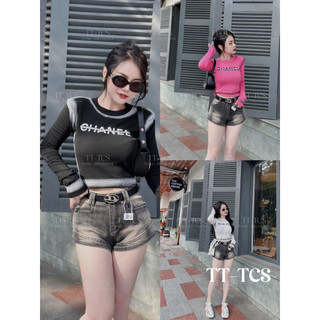 Áo thun croptop phong cách cá tính hàng QC