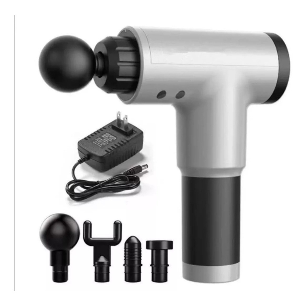 Máy Massage Cầm Tay Cổ Vai Gáy 4 Đầu 6 Chế Độ - Máy Đấm Lưng Rung Mát xa Giúp Giãn Cơ Thư Giãn