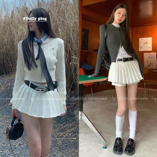 Tklihn set áo khoác len croptop áo khoác cardigan len ulzzang hot trend 2023