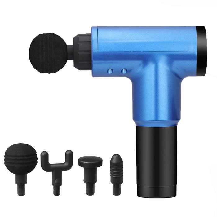 Máy Massage Cầm Tay Cổ Vai Gáy 4 Đầu 6 Chế Độ - Máy Đấm Lưng Rung Mát xa Giúp Giãn Cơ Thư Giãn