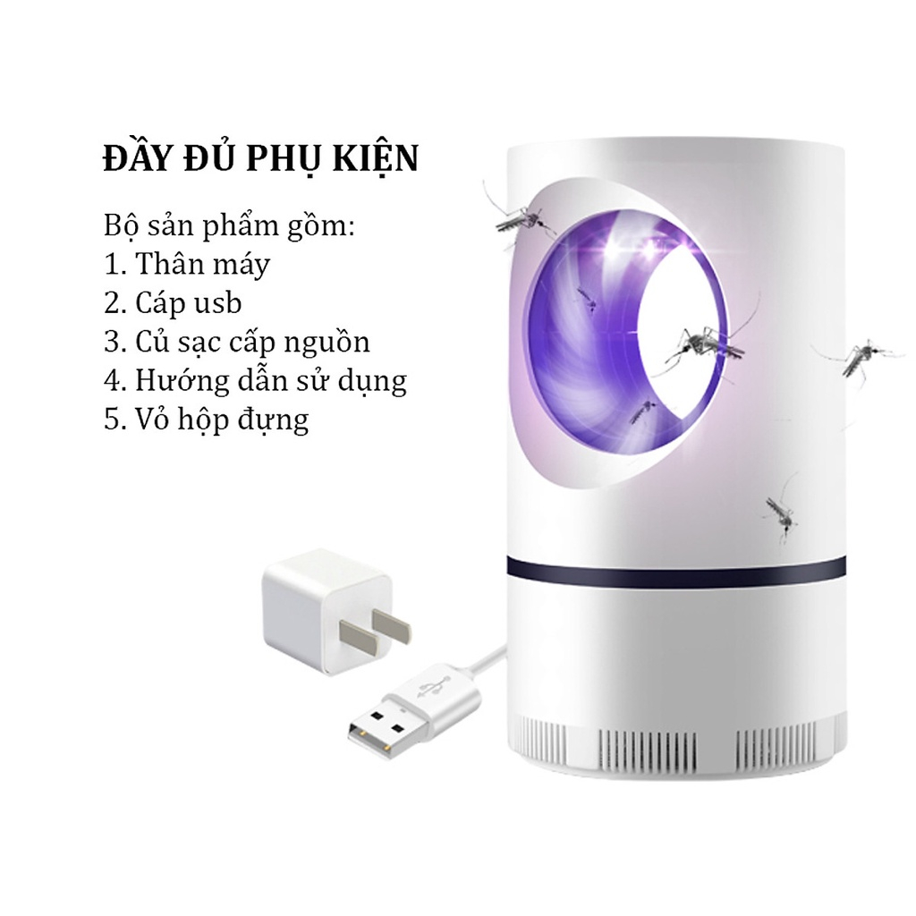 Máy Bắt Muỗi Thông Minh - Đèn Bắt Côn Trùng Có Cổng USB