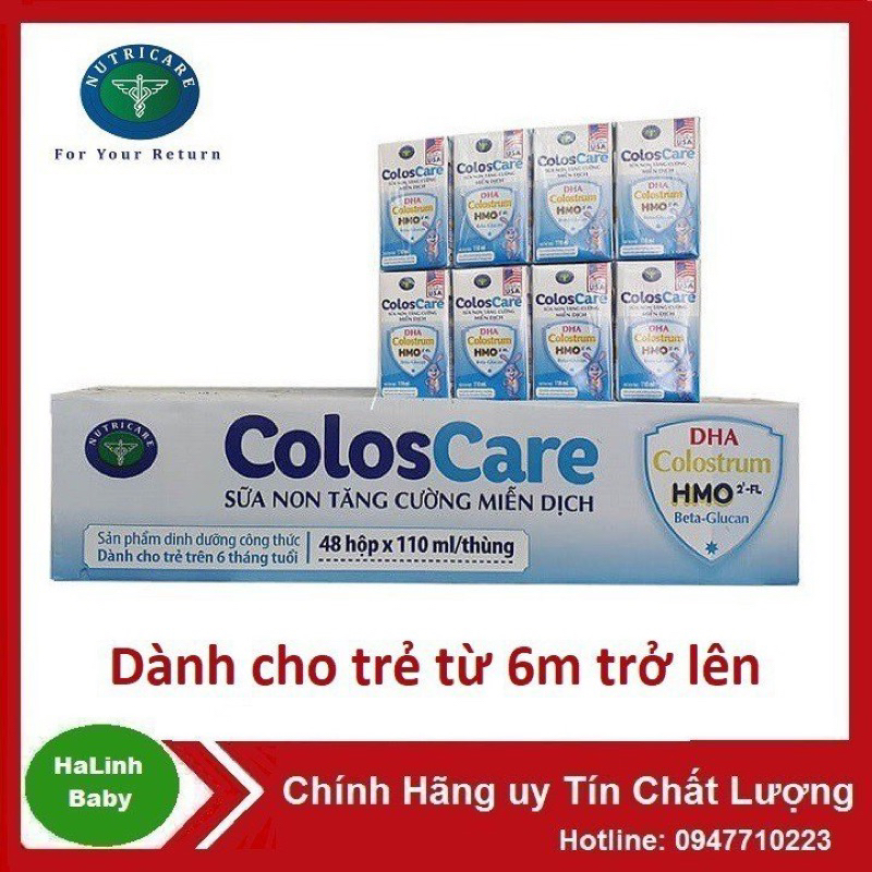 Sữa non pha sẵn cho trẻ từ 6 tháng Nutricare Coloscare 110ml