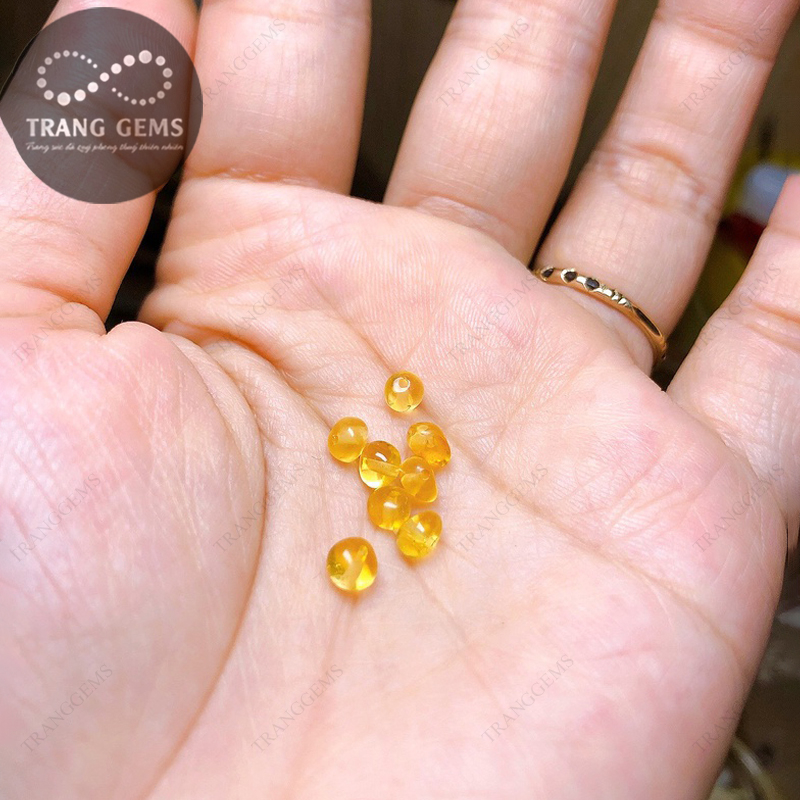Hạt hô - phách rời các màu