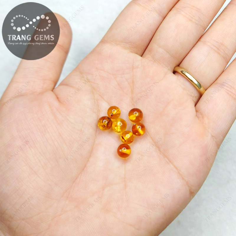 Hạt hô - phách rời các màu