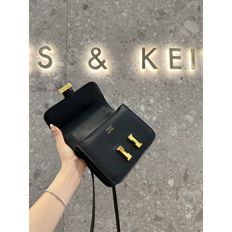 Túi khoá H size 20 da gạo-ảnh chụp thât