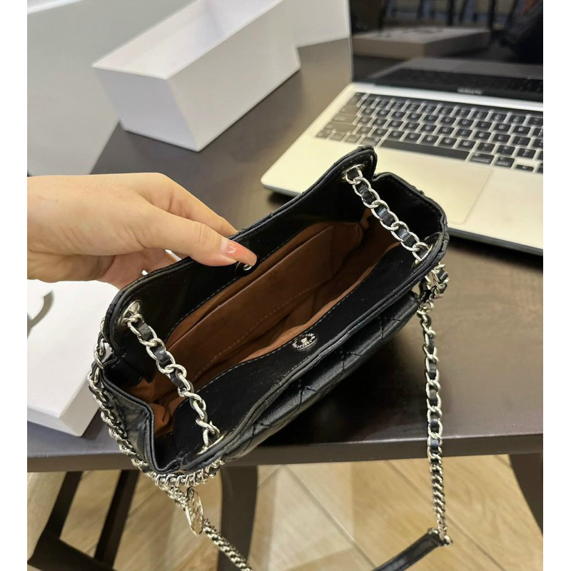 Túi đeo chéo đeo vai  sz 23 hoạ tiết ô trám