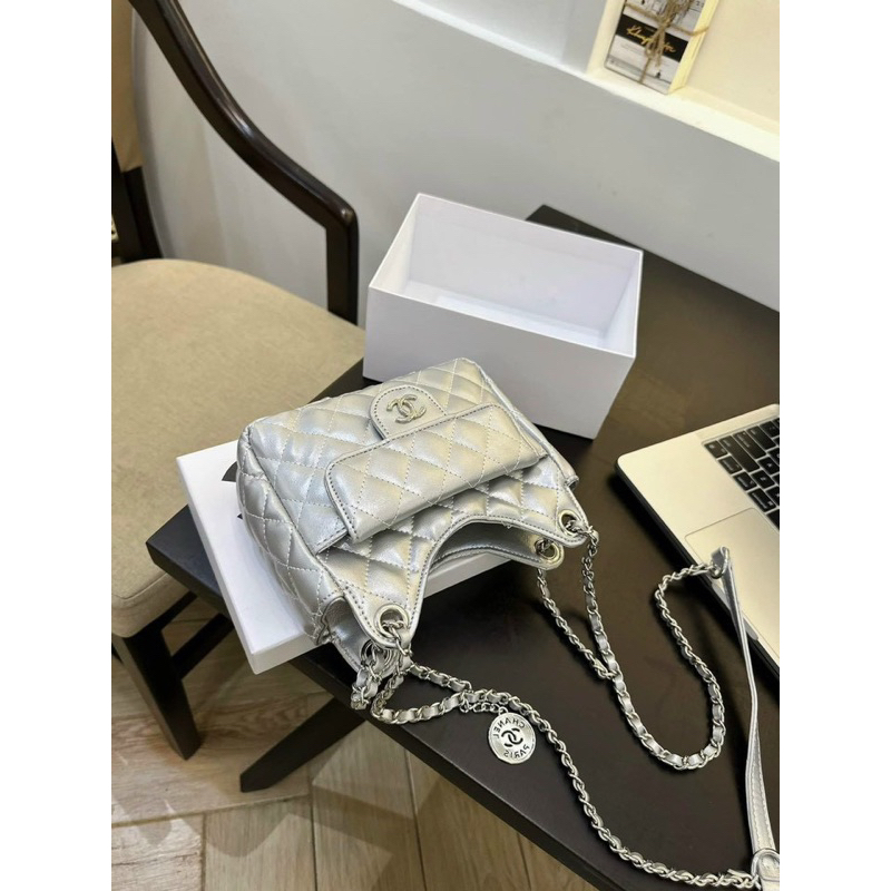 Túi đeo chéo đeo vai  sz 23 hoạ tiết ô trám