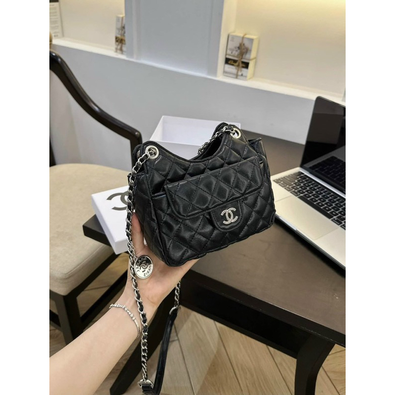 Túi đeo chéo đeo vai  sz 23 hoạ tiết ô trám