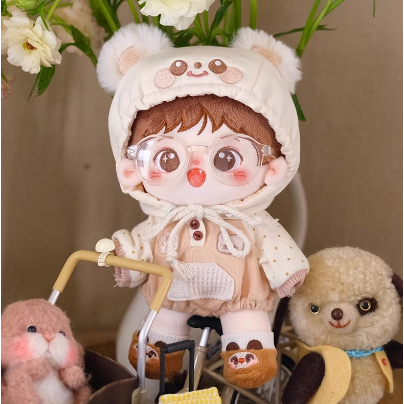 Bộ đồ Jumpsuit thạch trái cây đi ngủ cho bé doll 20cm