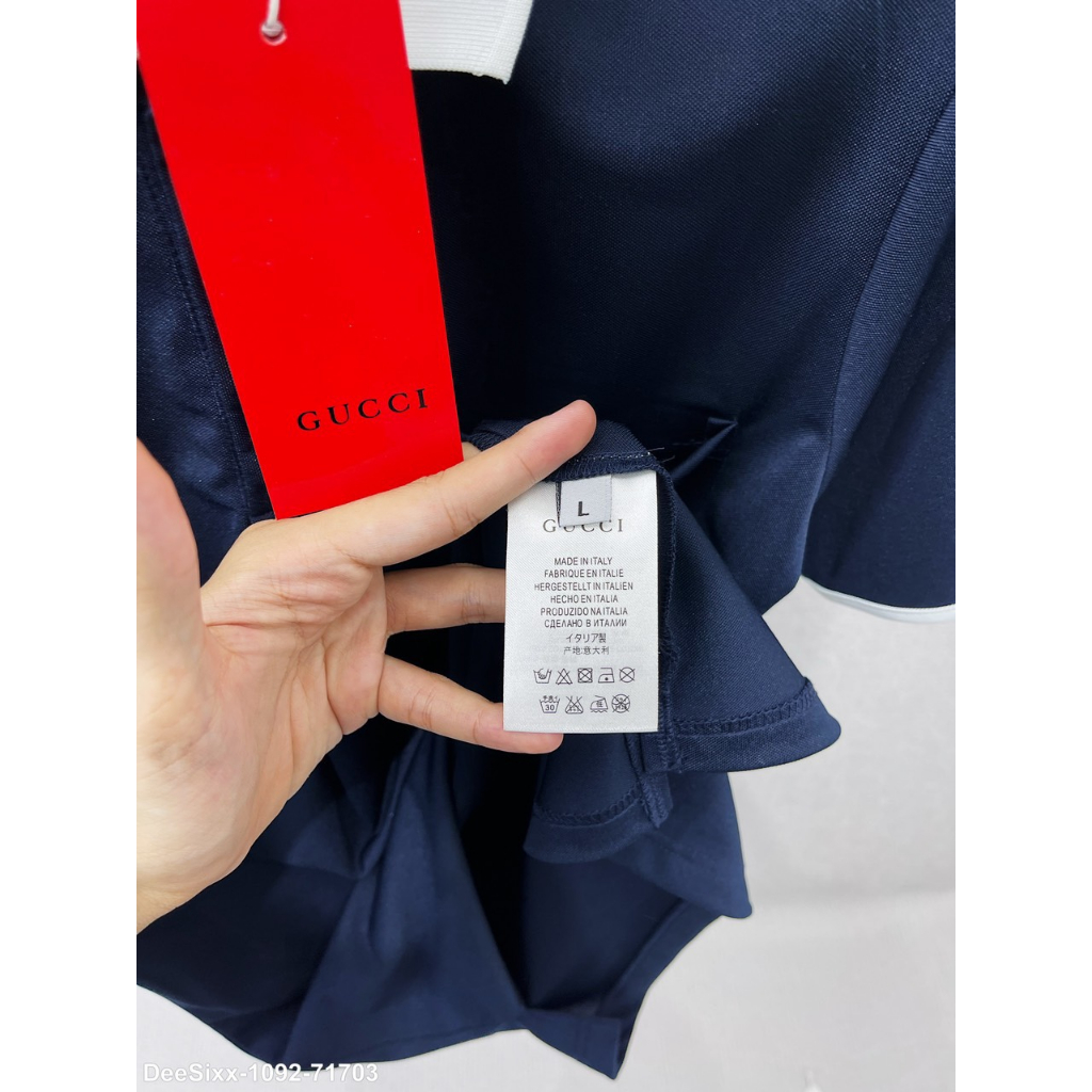 Áo polo GC nam cổ bẻ cotton gai dọc viền tay sọc đơn giản trẻ trung