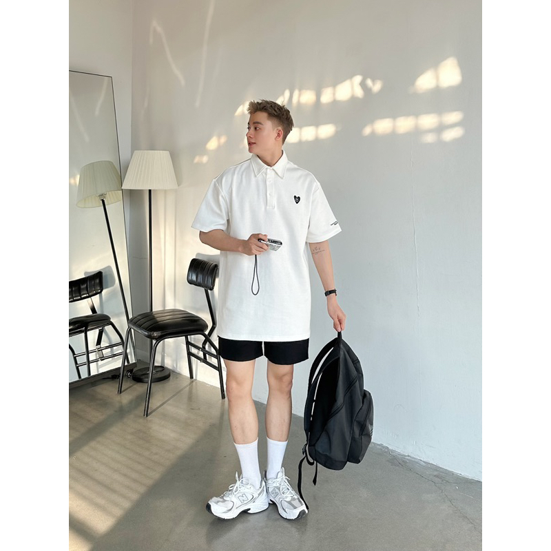 HAPPY HEART POLO - by ruych