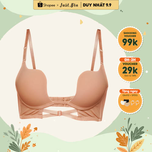 Áo ngực có gọng Just Bra nâng ngực thiết kế lưng U chống lộ quai, quyến rũ, tôn dáng AB441