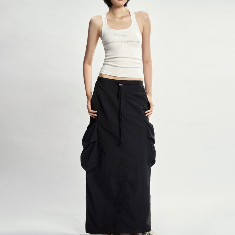 CHÂN VÁY DÀI CARGO LONG SKIRT POWROFFICIAL