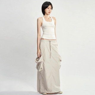 Chân váy dài cargo long skirt powrofficial