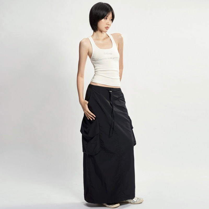 CHÂN VÁY DÀI CARGO LONG SKIRT POWROFFICIAL
