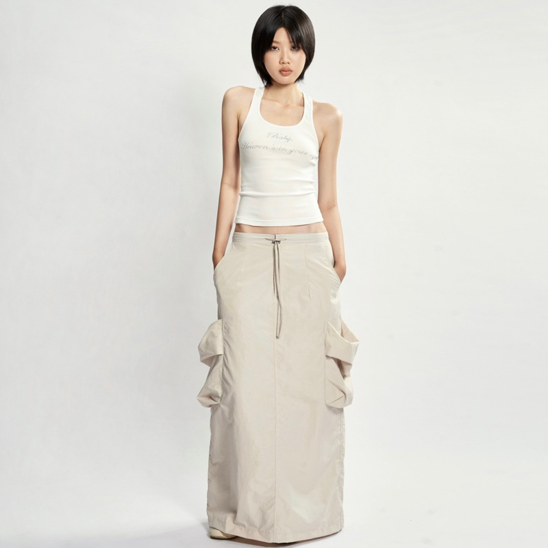 CHÂN VÁY DÀI CARGO LONG SKIRT POWROFFICIAL