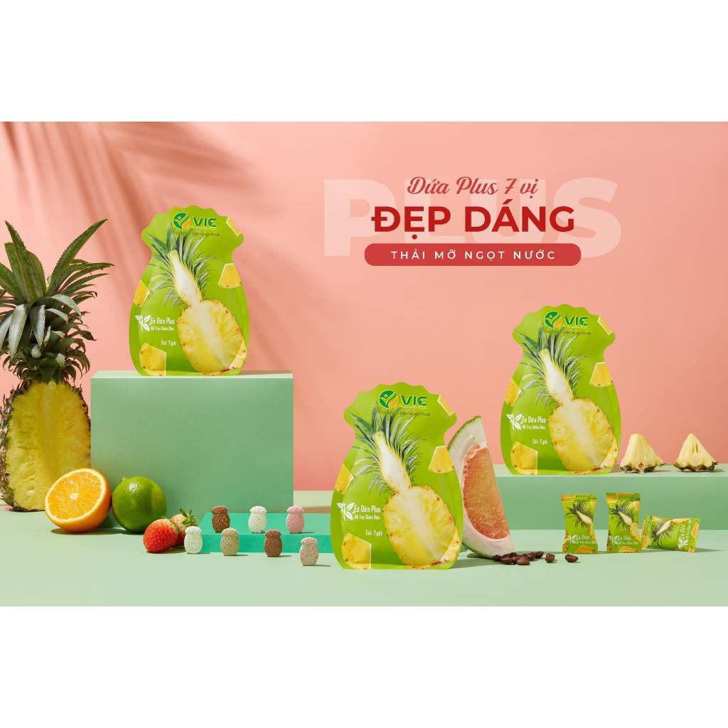 4 túi kẹo dứa plus giảm cân  - TAKA