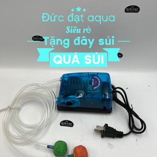 Máy sủi khí oxy bể cá 2 vòi & 1 vòi SB - RS-248a-348a rất bền tặng kèm dây sủi và quả sủi
