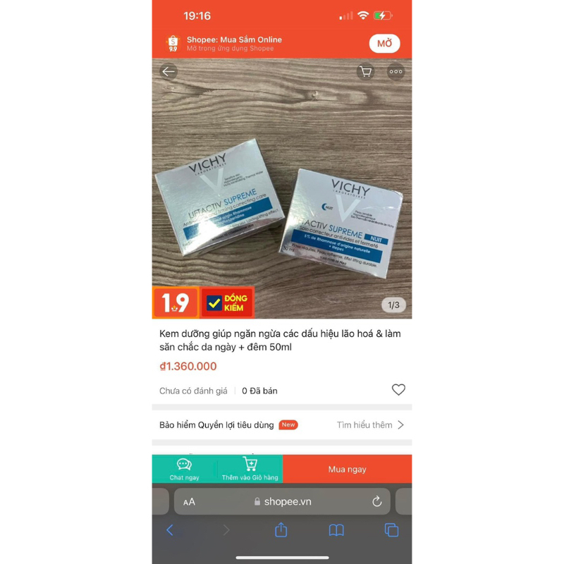 Kem Dưỡng Chống Nhăn Và Săn Chắc Da Ban Ngày Vichy Liftactiv Supreme