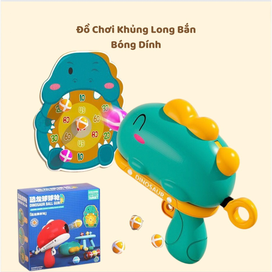 Đồ chơi súng bắn bóng dính khủng long cho bé C062 - Đồ Chơi Trí Tuệ