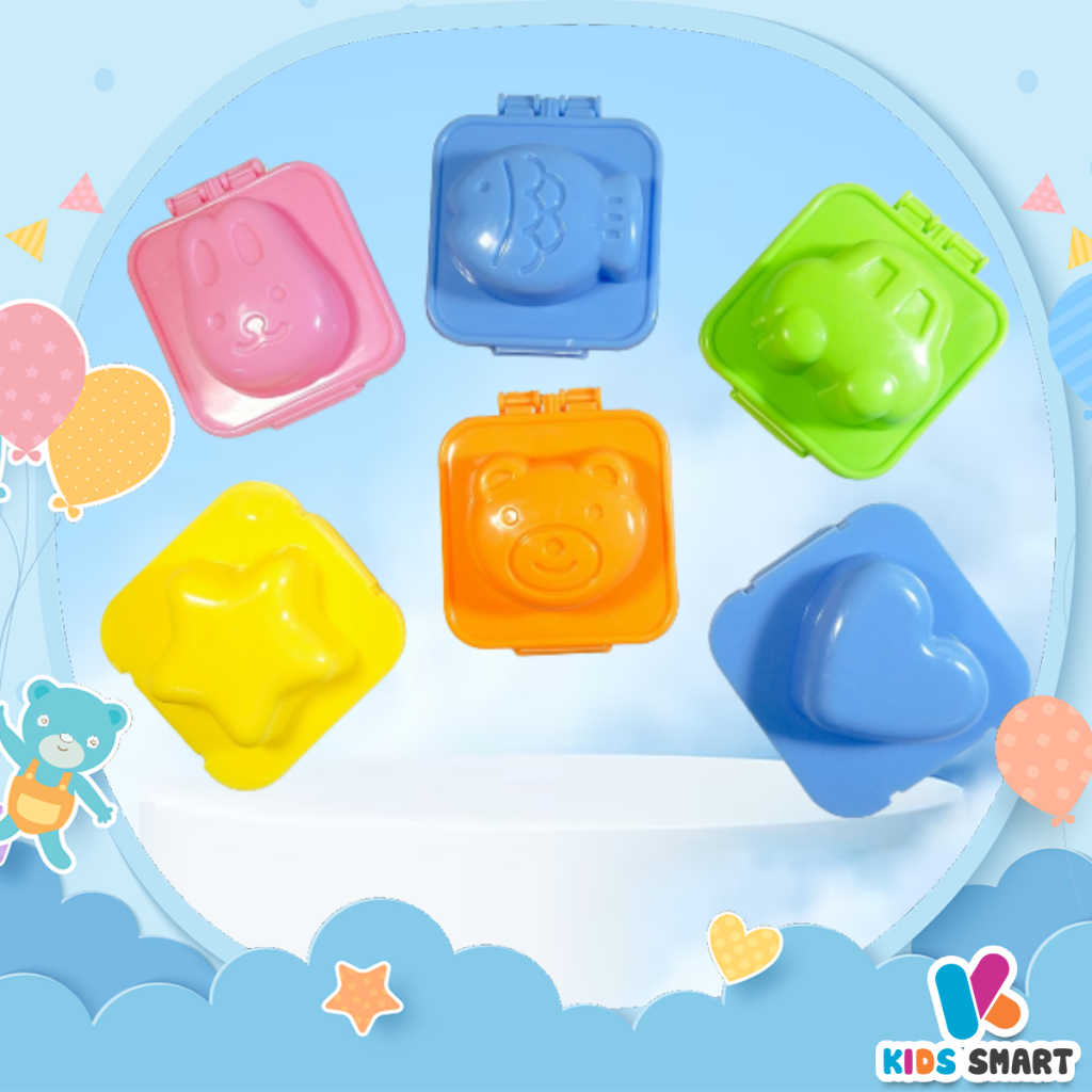 Set 6 Khuôn BenTo Làm Cơm, Ép Trứng, Ép Cơm Làm Bánh