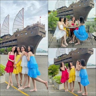 Đầm suông bèo tầng🌸