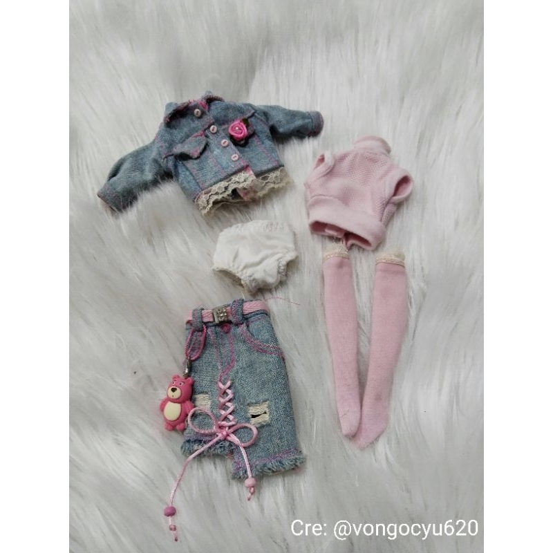 Quần Áo Jean cho búp bê Yati Như Hình .