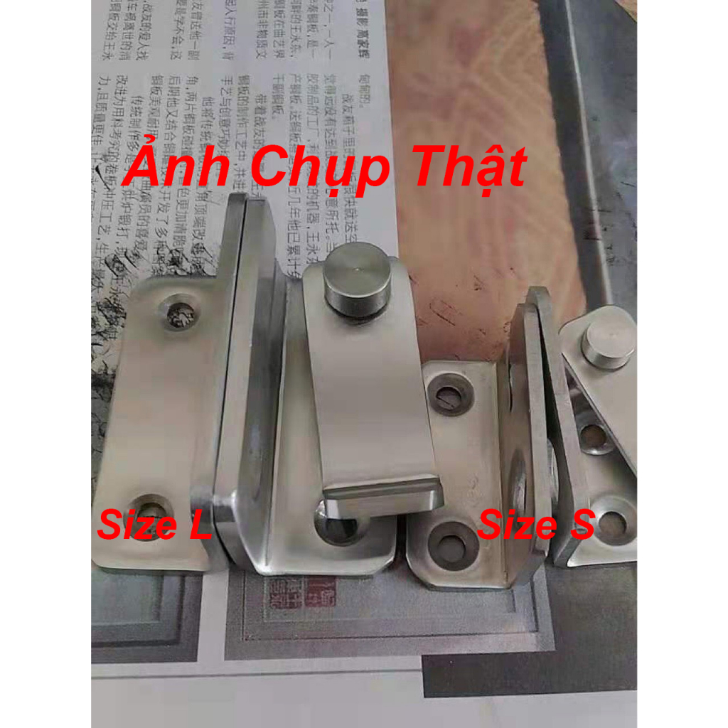 Chốt Khóa Cửa Inox Chắc Chắn Dày 2.7mm/3.5mm Chốt Khóa Móc Xoay Bằng Thép Không Rỉ