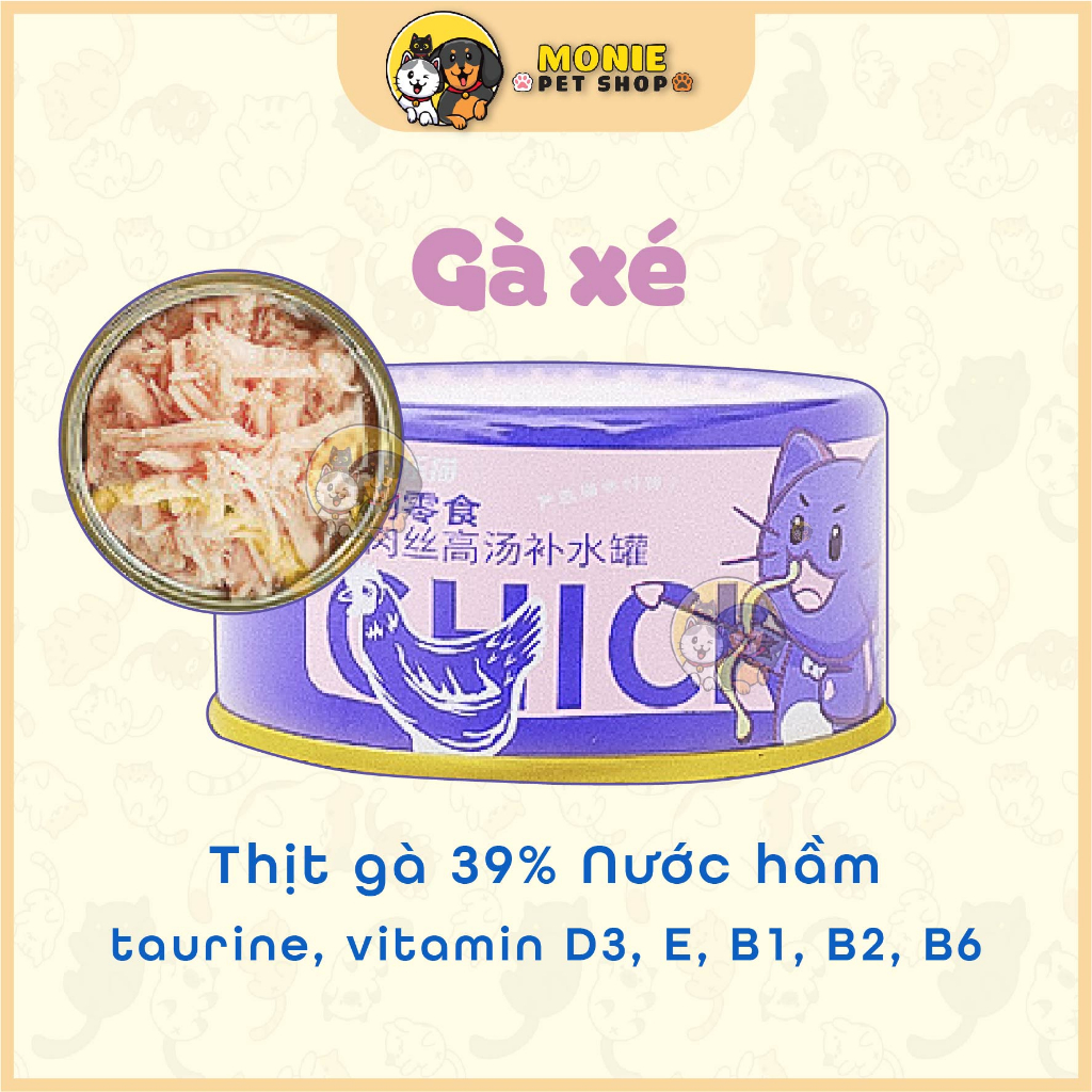 Pate lon cho chó mèo, Pate LeleCat dạng thịt tươi 85g 4 vị