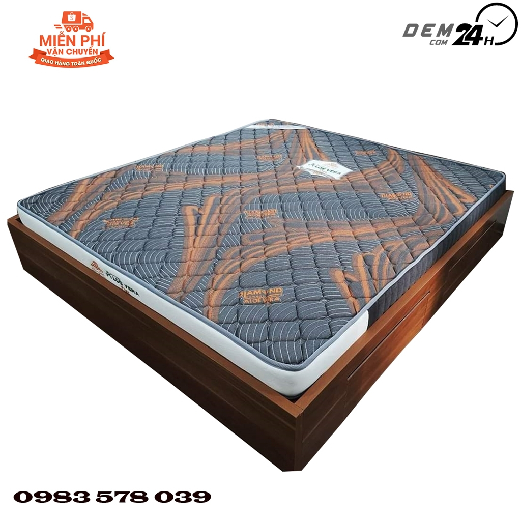 Đệm cao su non Alovera Kim Cương hàng chính hãng 100%
