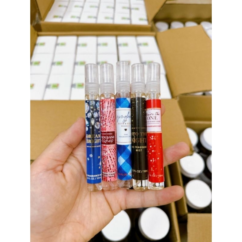 Set Combo 5 Xịt Thơm Body Mist Bath Body Work 10ml