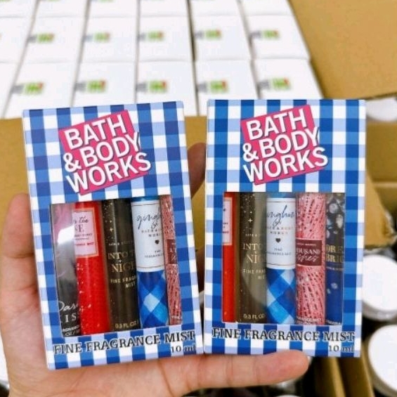 Set Combo 5 Xịt Thơm Body Mist Bath Body Work 10ml