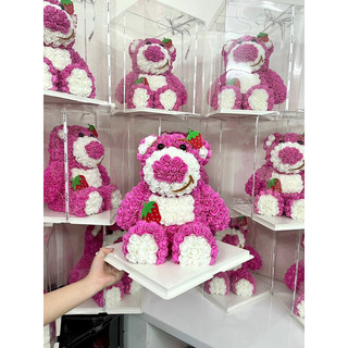 Gấu dâu Lotso sz 42cm ( gồm đèn, phụ kiện y hình )