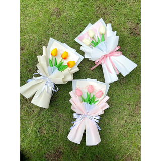 Bó 3bông tuylip siêu xinh tặng thầy cô, tập thể vv