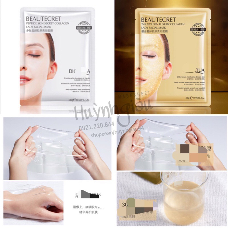 MẶT NẠ THUỶ TINH CHỐNG LÃO HOÁ SẢN SINH COLLAGEN