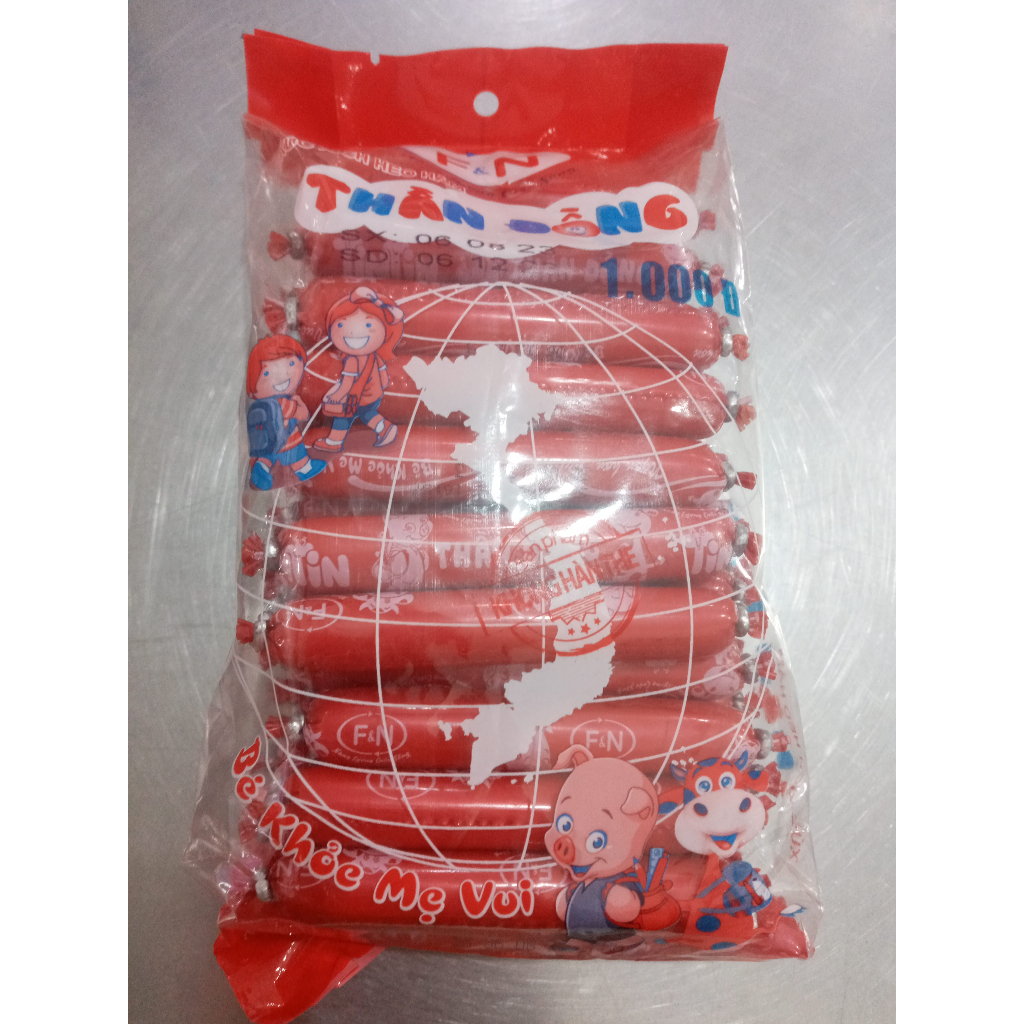 Xúc xích heo hầm thần đồng Gói 50 cây x 13gr