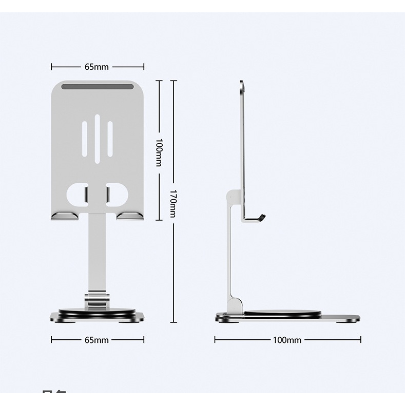 Giá đỡ điện thoại , máy tính bảng thích hợp cho lphone, iPad chân xoay 360 độ tiện lợi bằng hợp kim  - PICETECHHN