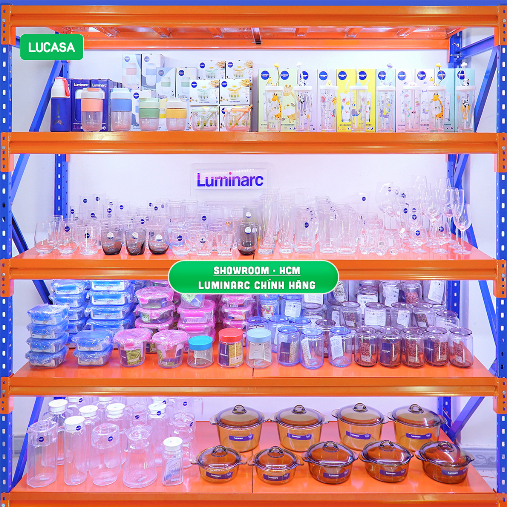 Ly Thủy Tinh Luminarc Lille Scale Clouds Đổi Màu Có Nắp 425ml - L9887 | Phân Phối Chính Hãng