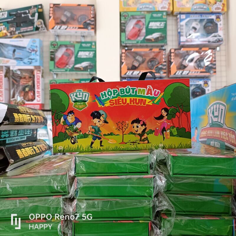 Hộp Bút tô màu - Bộ 16 chị tiết cho bé yêu