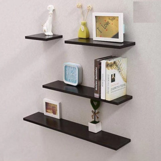 Kệ treo tường gỗ deco giá trang trí thanh gỗ ngang gắn tường mini phòng khách phòng ngủ để cây cảnh Bàn ghế cute