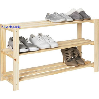 Kệ Giày Gỗ 3 Tầng Size 80cm - Gỗ Thông