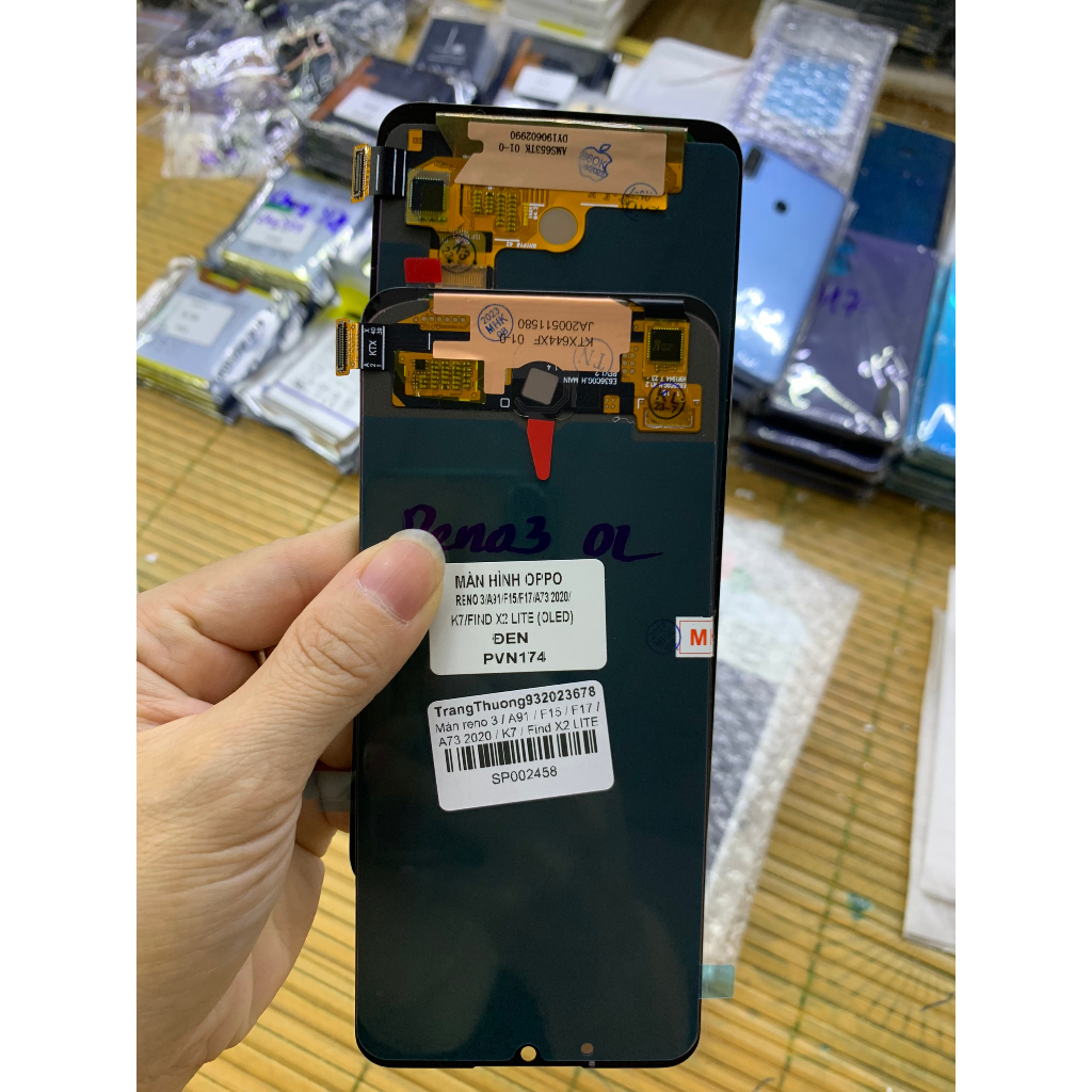 Màn hình điện thoại oppo reno 3 / A91 / F15 / F17 / A73 2020 / K7 / Find X2 LITE - bao test, tặng kèm 1 tuýp keo